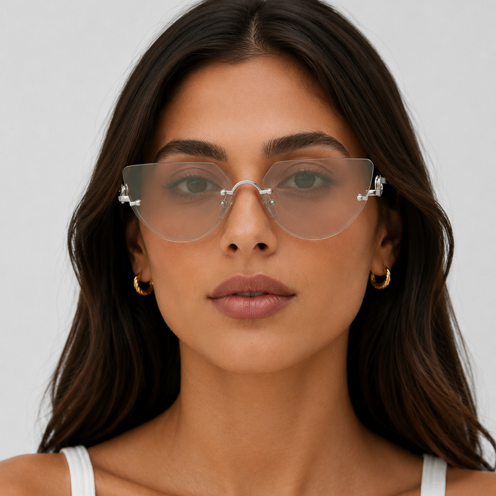 Ayuno Halo Rimless Sunglasses