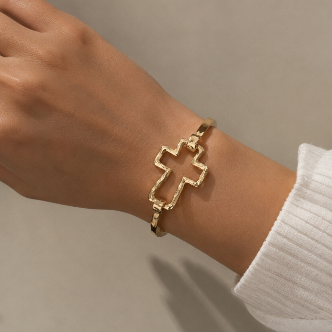 Ayuno Divine Cross Bangle