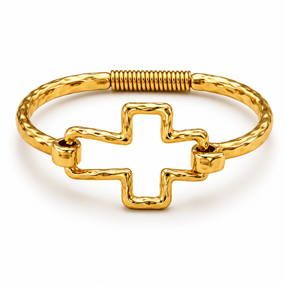 Ayuno Divine Cross Bangle