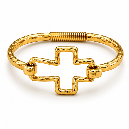 Ayuno Divine Cross Bangle