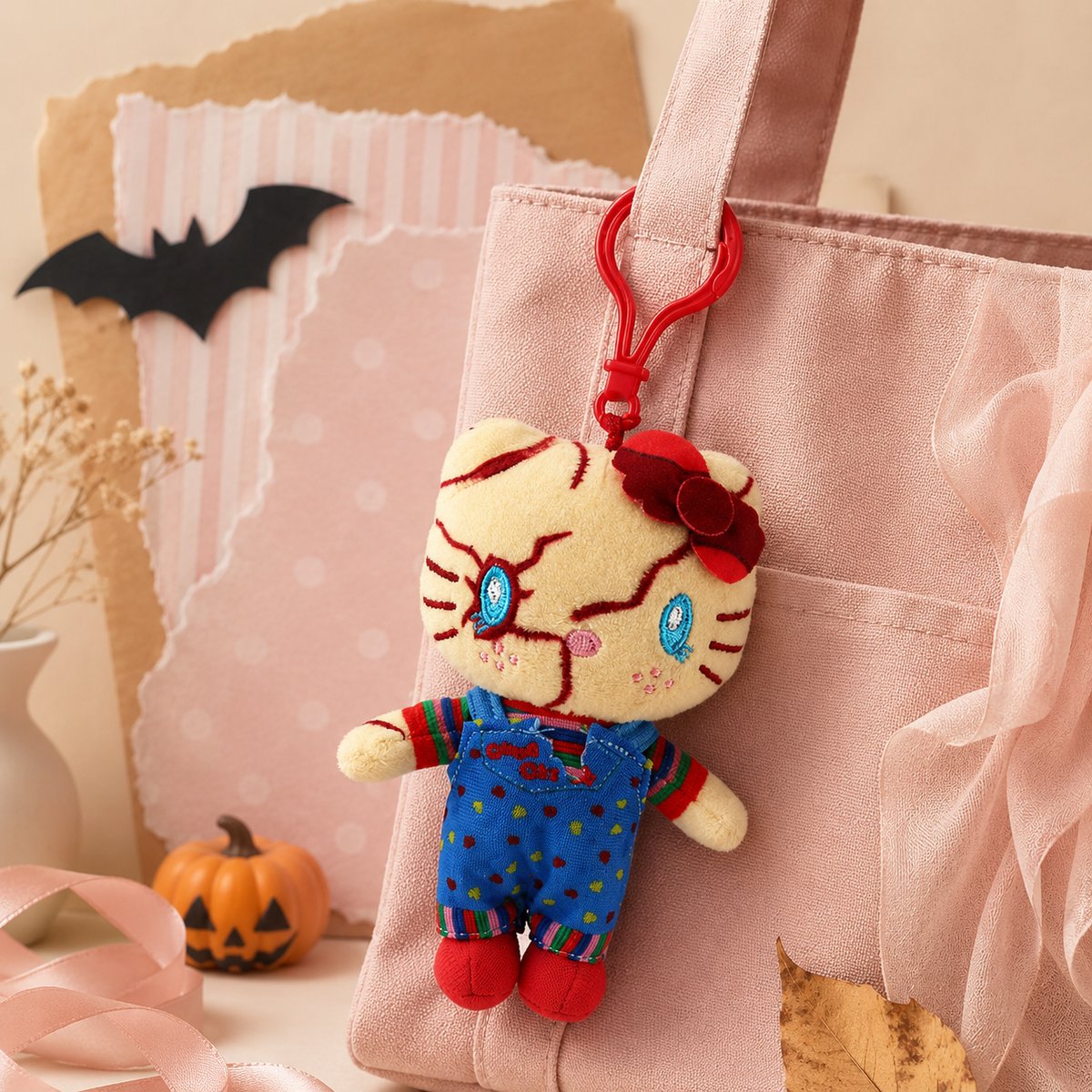 Hello Kitty Spooky Plushie Keychain