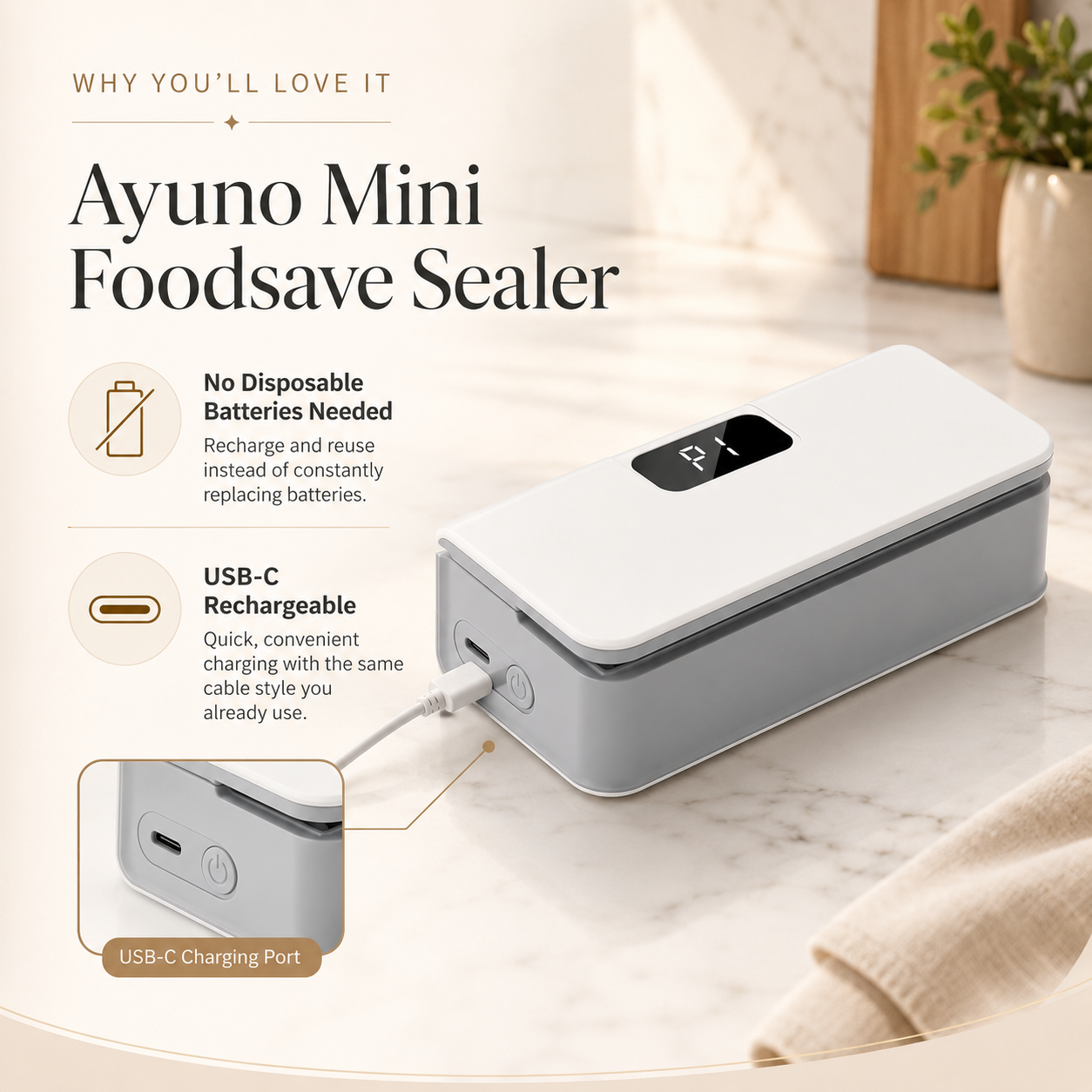 Ayuno Mini FoodSave Sealer