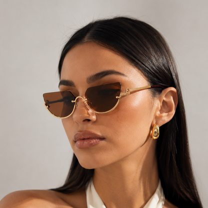 Ayuno Halo Rimless Sunglasses