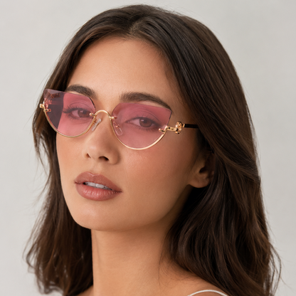 Ayuno Halo Rimless Sunglasses