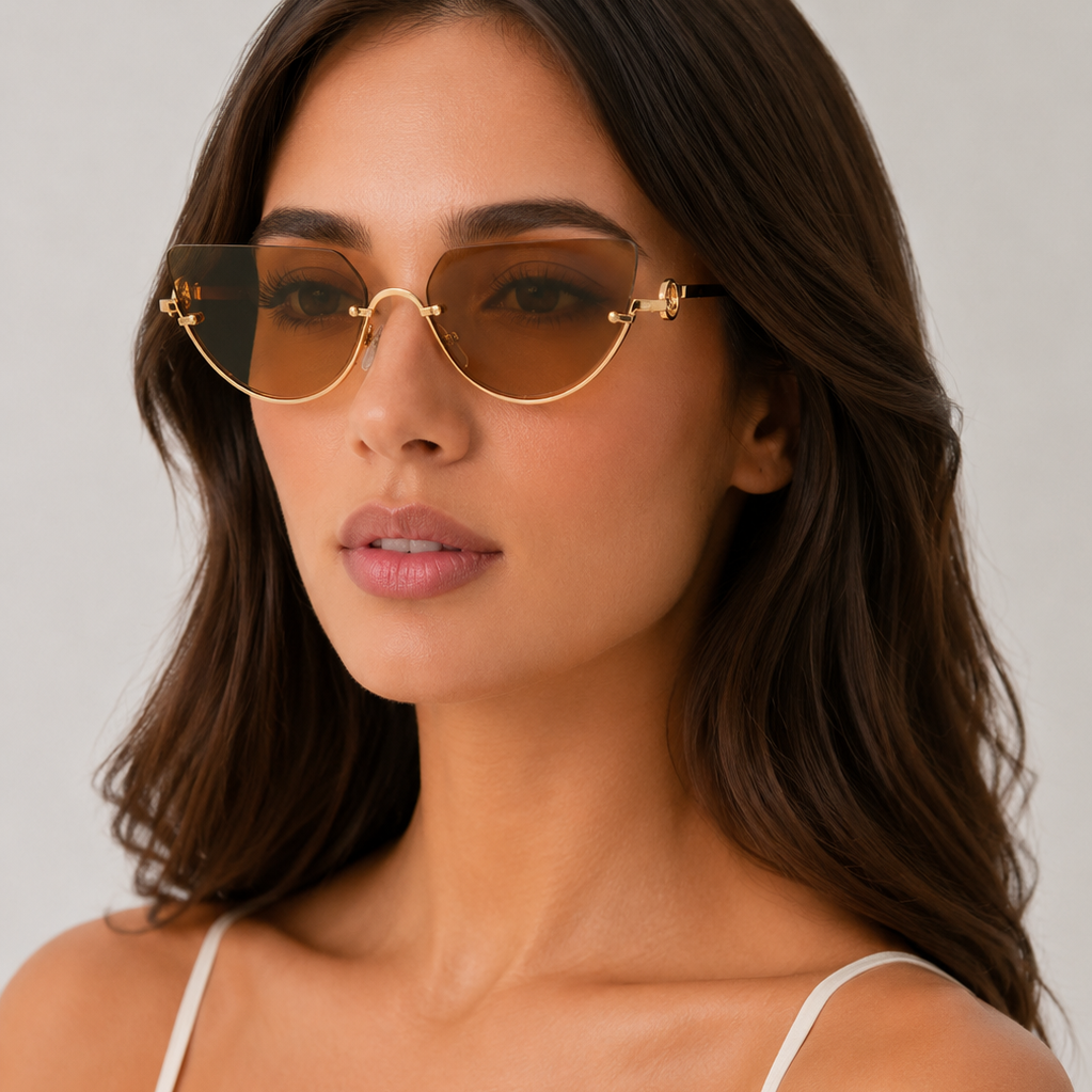 Ayuno Halo Rimless Sunglasses