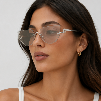 Ayuno Halo Rimless Sunglasses