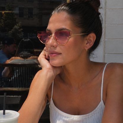 Ayuno Halo Rimless Sunglasses