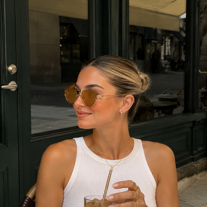 Ayuno Halo Rimless Sunglasses