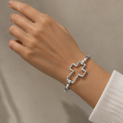 Ayuno Divine Cross Bangle