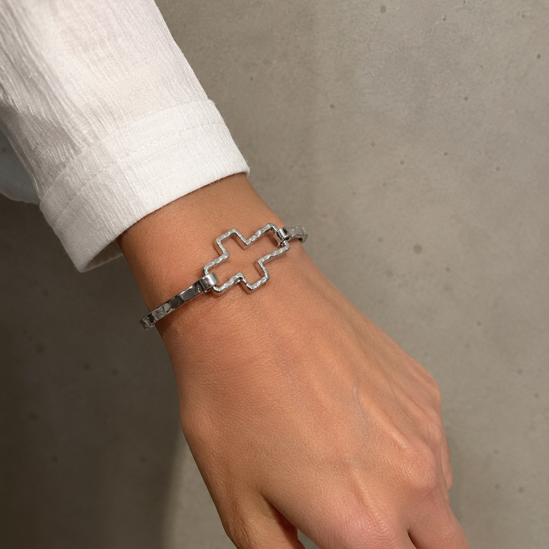 Ayuno Divine Cross Bangle