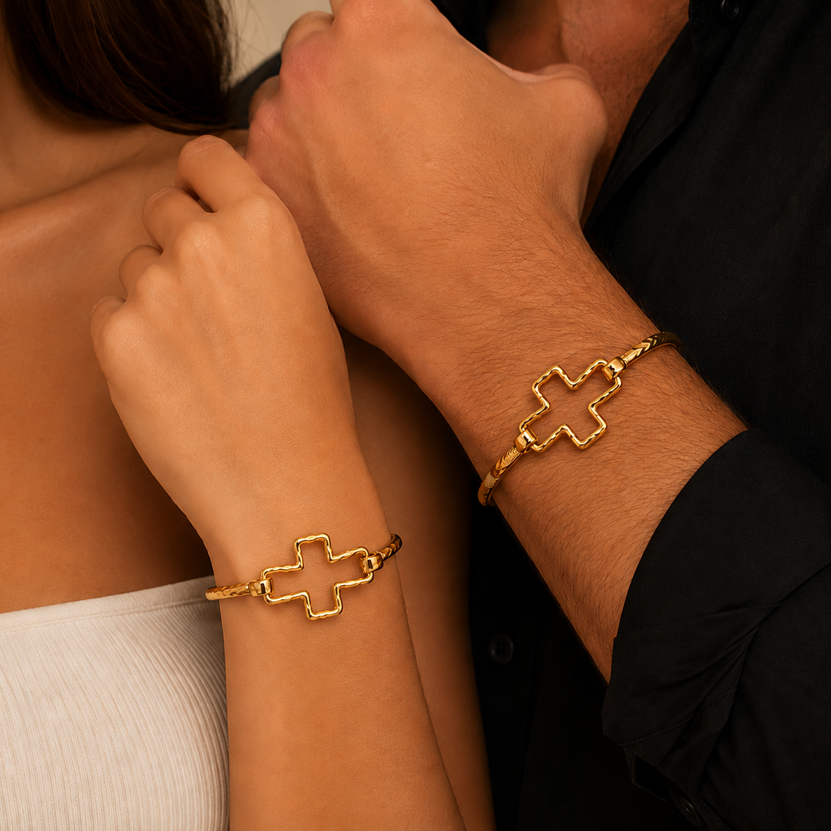 Ayuno Divine Cross Bangle